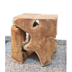 Stolik podręczny kawowy z kawałka korzenia drewno TEAK 40cm